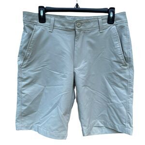 Under Armour Men's 32 UA Tech Stretch Khaki Golf Shorts Performance 1350071